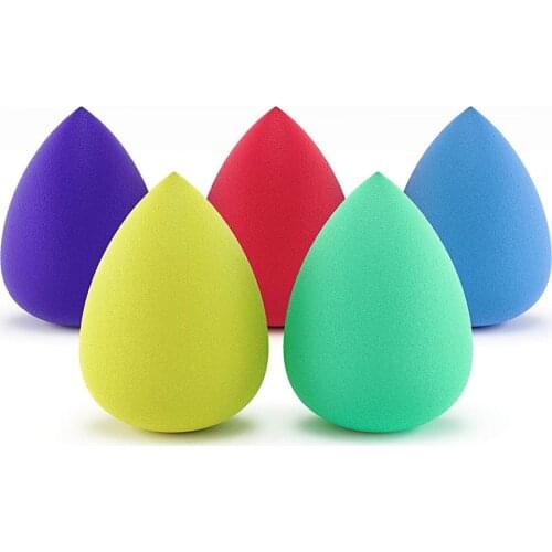 10pcs Mix Colors Mini Makeup Sponge Water Drop Shape Foundation Blender Cosmetics Powder Puff Cream Blending Cosmetic Sponge
