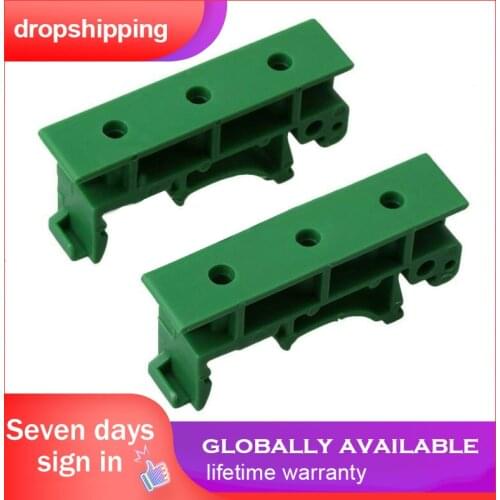 10pcs 5Sets DRG-01 PCB DIN 35 Rail Mount Mounting Support Adapter Circuit Board Bracket Holder Carrier Clips Connectors w/Screws