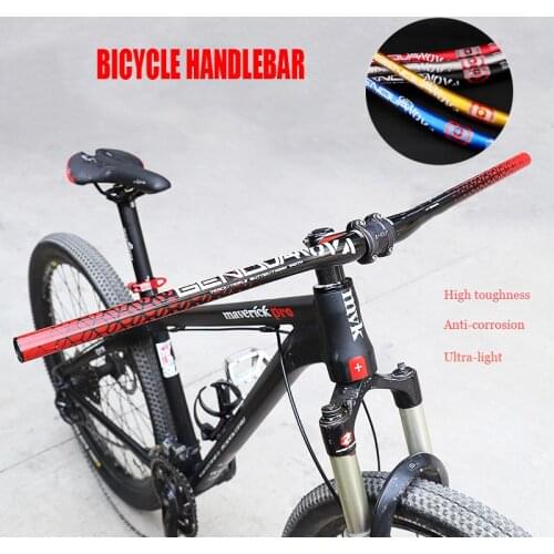 MTB 740mm Bicycle Handlebar 31.8mm Aluminum Alloy Horizontal Handlebar Mountain Bike Straight Tube Handlebar