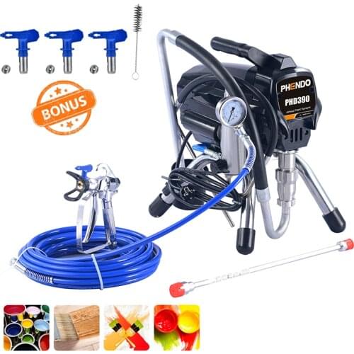 PHENDO High-pressure New Airless Spraying Machine Airless Spray Gun Electric Airless Paint Sprayer 390 395 Painting Machine Tool