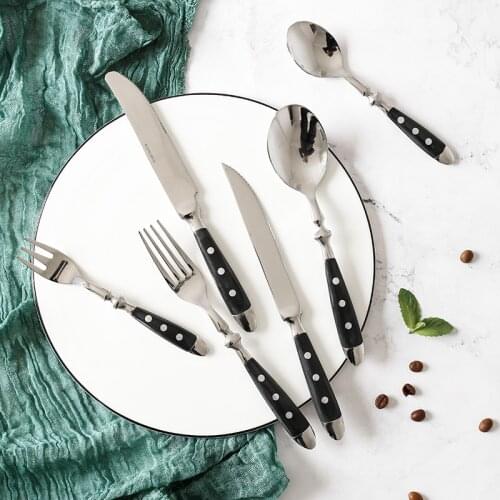 New Korean star cutlery set stainless steel cutlery steak knife home accessories gift