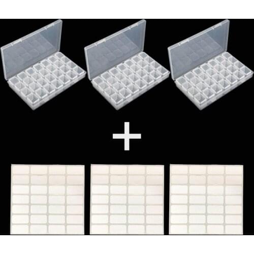 New 28 grid Dismountable Diamond painting Embroidery Accessories box Cross Stitch Cases jewelry Organizer Home finishing Storage