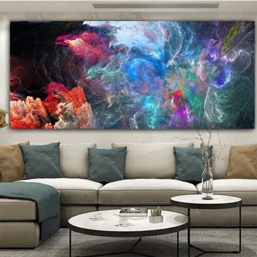 Full Diy diamond painting Abstract art, colorful clouds picture rhinestones embroidery diamond mosaic 5d cross stitch GG5009