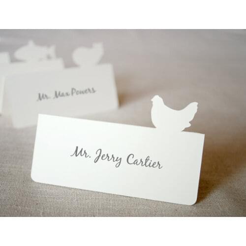 Cute hems place cards rustic Wedding Party Escort Tent seating table number card Placecards