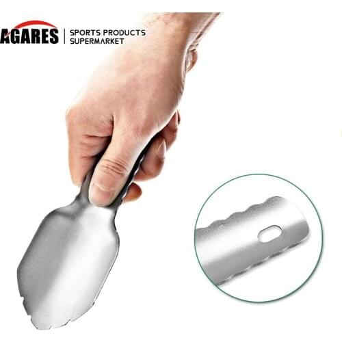 Ultralight Shovel Garden Tools Stainless Steel Garden Shovel Outdoor Mini Backpacking Potty Trowel Camping Gardening Farming