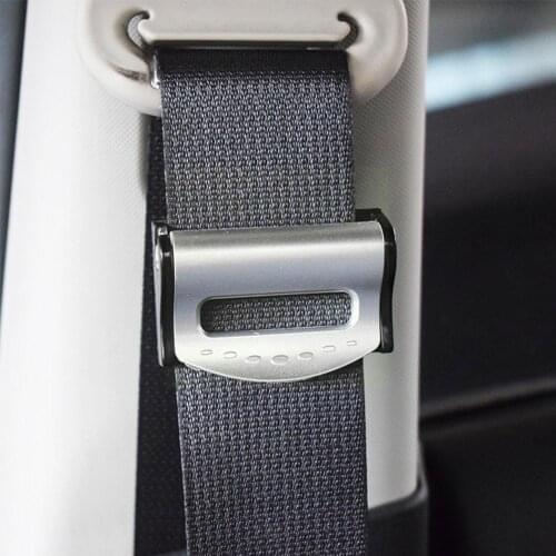 Universal Car Seat Belts Folder Safety Adjustable Auto Buckle Plastic Stopper Interior Automobile Clip Buttons Stop Accesso O2E0