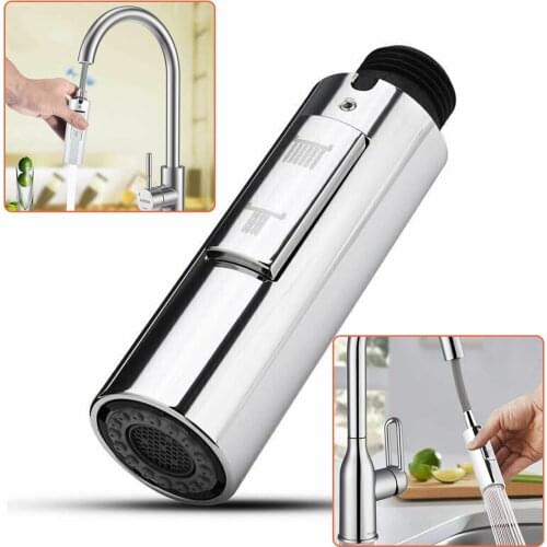 Universal Pull Out Spray Head Replace Universal Kitchen Sink Faucet Basin Mixer Tap Shower Dish Shower Water Save Spray Silver