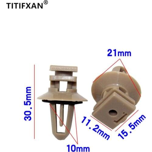 10PCS Car door threshold trim welcome pedal footrest fastener clip for BMW 318i/320i/325i/520/523/530/X5/X6 sill footboard rivet