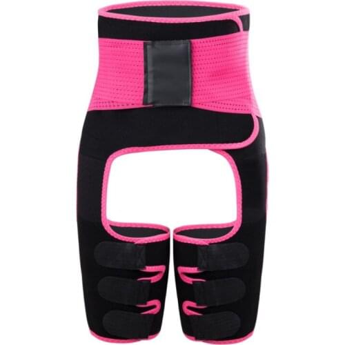 Women High Waist Thigh Trimmer Neoprene Sweat Shapewear Slimming Leg Body Shapers Adjustable Waist Trainer Slimming Belt