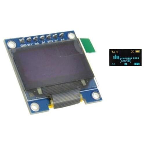 0.96 inch IIC SPI 3-5V Serial 128X64 OLED LCD LED Display Module blue yellow diy electronics