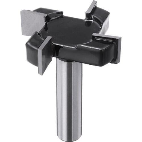1/2 Inch Shank CNC Spoilboard Surfacing Router Bit WoodworkingMilling Cutter Durable Carbide Tipped Router Bit Tool For Slotting