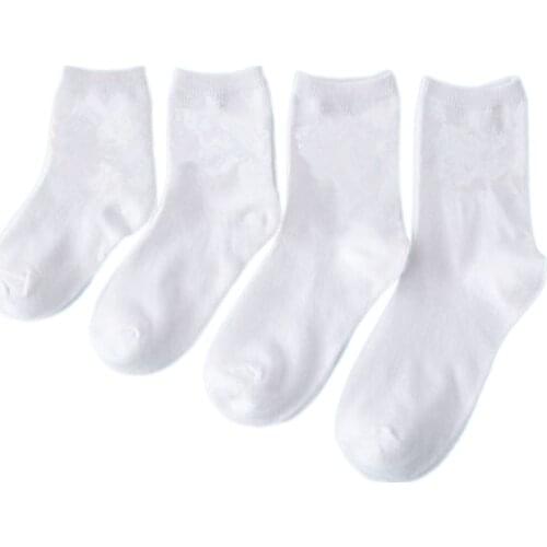 5 Pairs Baby Socks Boys Girls Kids School Sport White Socks Soft Children Cheap Long Socks Spring Summer Autumn Winter