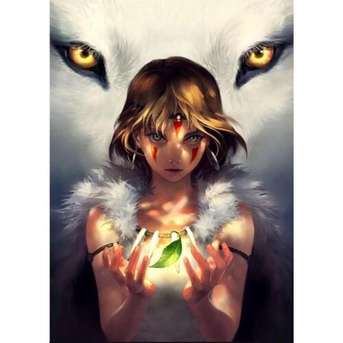 5D Diy Diamond Painting Anime Princess Cross Stitch Full Diamond Embroidery Kits Fantasy Art Picture Diamond Mosaic Home Decor