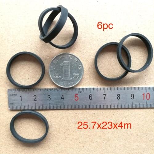 6pcs 25.7*23*4mm wheel shock absorber for belt pulley cassette deck audio recorder cassette pinch roller Stereo player