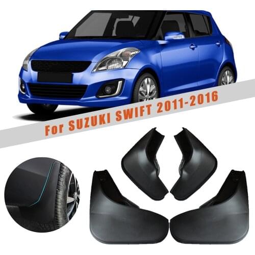 Car Mud Guards For Swift 2011 2012 2013 2014 2015 2016 Splash Guards Over Fender Kit Car Styling Fender Accessories 4Pcs