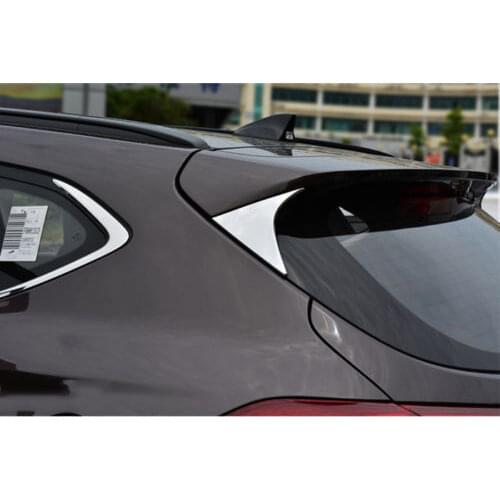 BBQ@FUKA FIT FOR 2016-2017 HYUNDAI TUCSON SIDE REAR WINDOW SPOILER COVER TRIM TRIANGLE GARNISH