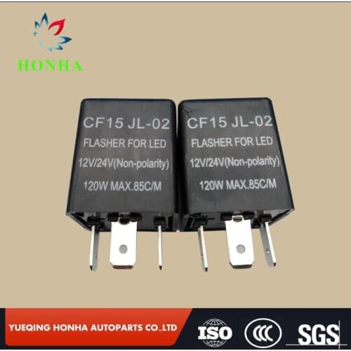 Free shipping 1/2/5 pcsNew Type CF15 Replaced 3-Pin-CF13 amp CF14 LED-Flasher Relay For Turn Signal Lights Hyper Blink Flash Fix