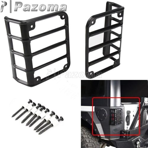 Black Taillight Cover Protector Rear Euro Turn Signals Tail Light Cover Guard For Jeep Wrangler 2008-2017 Car Accessaries