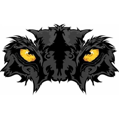 Fuzhen Boutique Decals Exterior Accessories Panther Eyes Cartoon Car Stickers Helmet Motorcycle Vinyl JDM Bumper Trunk Graphics