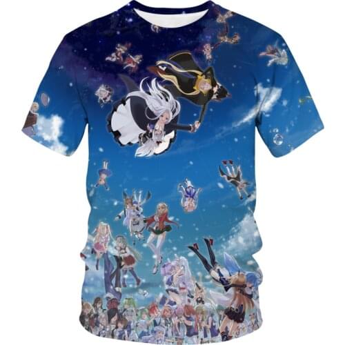 Anime Game T-Shirt Azur Lane 3D Printed Streetwear Cute Sexy Girls Men Women Fashion T Shirt Harajuku Hip Hop Tops Unisex