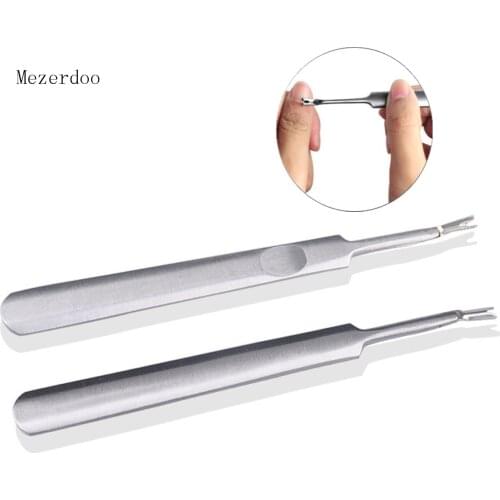 10Pcs Nail Cuticle Pushers Stainless Steel Cuticle Remover Single Sided Finger Dead Skin Push Nail Art Tools Cuticle Knife