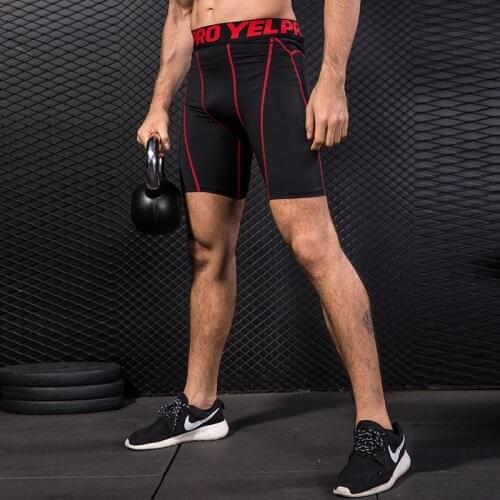 Mens Bodybuilding Quick Dry Compression Shorts Fitness Gym Tight Shorts Sport Short Trousers Mens Shorts For Running