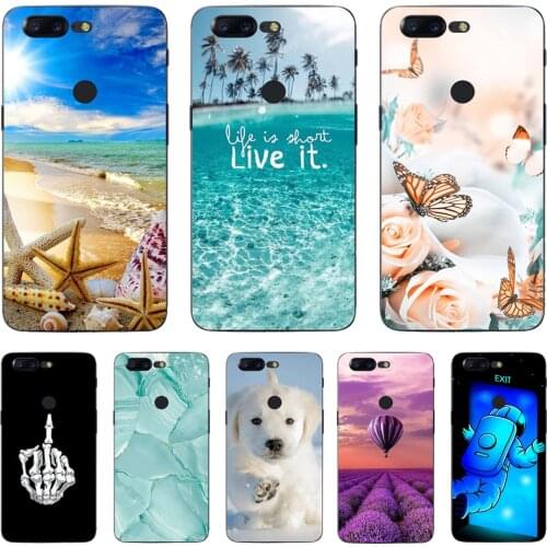 TPU soft case for Oneplus 5T 5 3 color drawing ultra-thin silicone phone case Protective cover for One Plus 5T 5 3 protective