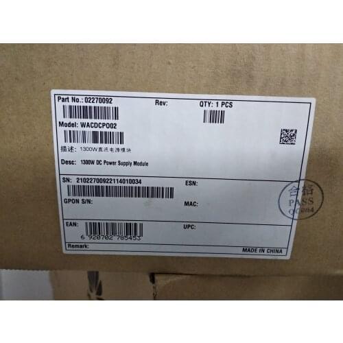 New original Huawei E6000 blade server 1300W DC power module wacdcpo02