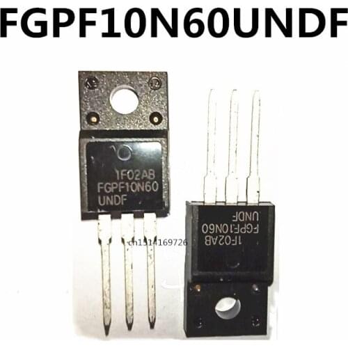 Original 5pcs/ FGPF10N60UNDF FGPF10N60 10N60UNDF 10A/600V TO-220F