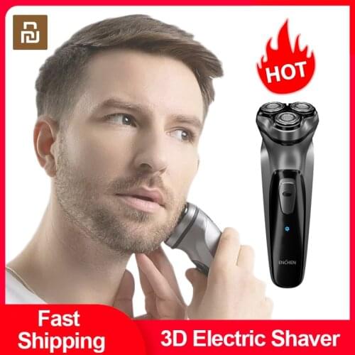 Original Youpin Electric Shaver Face Hair Trimmer Portable Mens Beard Clipper 3D Cutter Head Razor Shaver Shaving Beard Machine