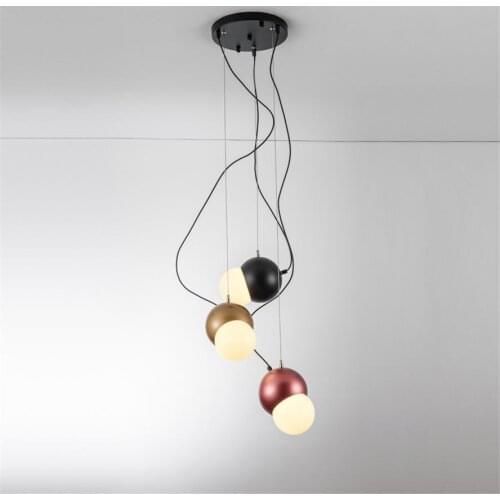 Postmodern designer Magic bean art pendant lights for dining room hall stairs suspended led luster decorative hanging lamp e27