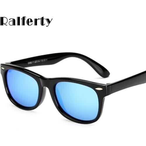Ralferty Kids Boys TR90 Unbreakable Polarized Sunglasses Children Girls Safety Polaroid UV400 Mirror Sun Glasses Sport oculos