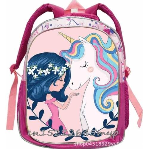 My Little Baby girl pony Backpack Kids Girls Printed Bookbag School Bag 12/14/16Inch Casual Daypacks Satchels Mochila Escolar