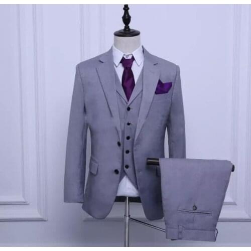 Custom-made Groom Tuxedos Custom Made Best Man Suit WeddingMen Suits Bridegroom (Jacket+Pants+Tie+Vest) suit men tuxedo