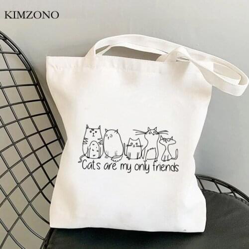 Cats shopping bag reusable grocery handbag shopper bag woven net bolsas reutilizables shoping sacolas