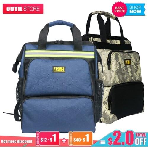 Super Durable Backpack Kit Thickened Wear Resistant Installation Large Canvas Multi-functional Electrical Bag For Elevator