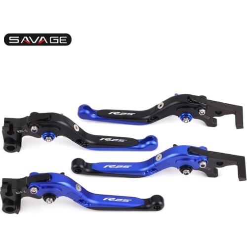 Brake Clutch Lever For YAMAHA YZF-R25 2014-2020 2019 Motorcycle Accessories Adjustable Folding Extendable Logo R25 Moto Bike
