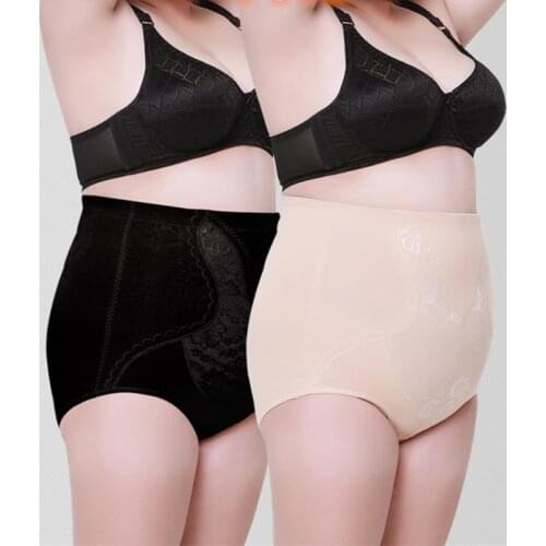 2Pcs/lot Plus Size 5XL high waist women underwear abdomen pants butt-lifting control panties slimming body shaping shapers