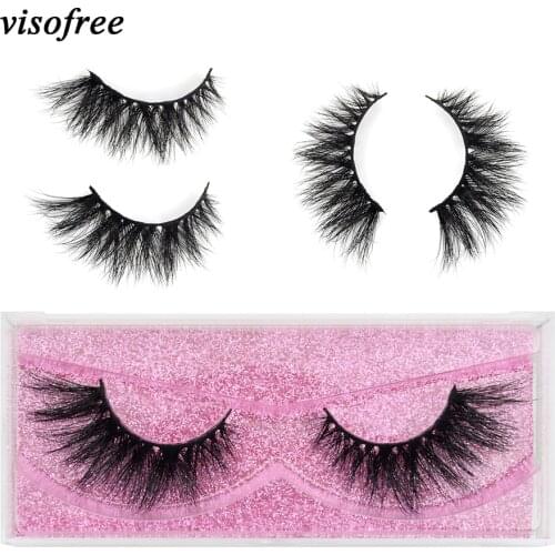 Visofree Eyelashes 3D Mink Lashes 1 pair natural full volume soft lashes long eyelash fluffy extension eyelash makeup beauty K15