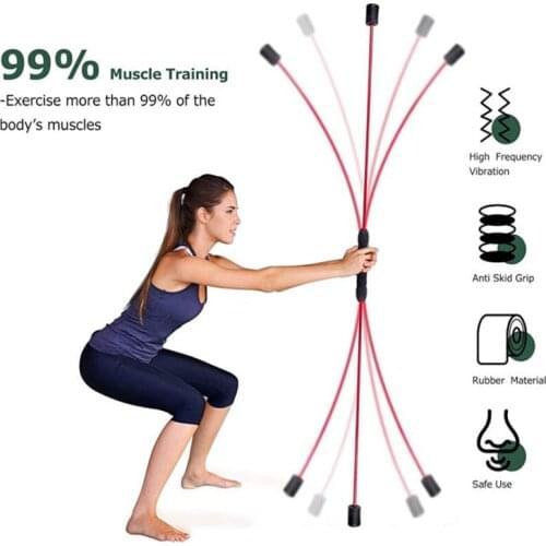 Workout Bar High-Frequency Vibration Exercise Bar High-Efficiency Fat Burning Fitness Bar Abdominal Muscles Strength Exercises