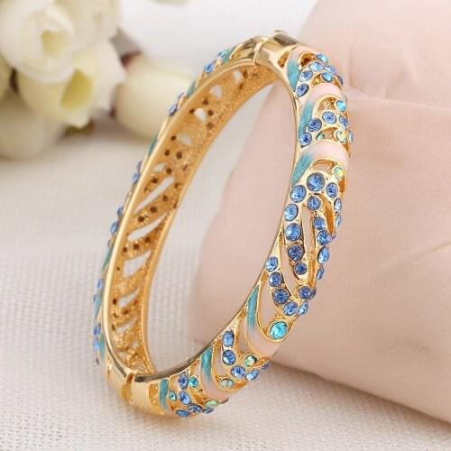 National wind cloisonne enamel bangles old female han edition wide fashion fine bracelet jewelry factory direct sale