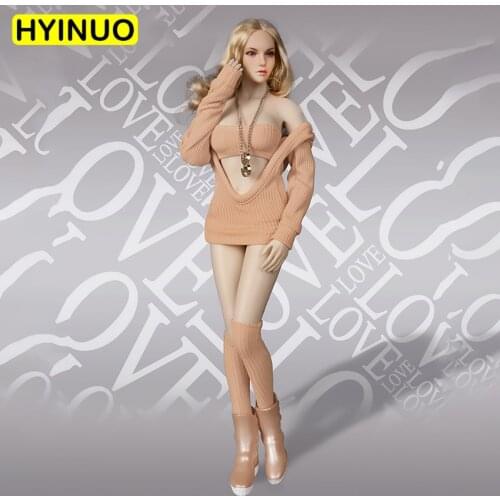 3 Colors 1/6 Scale FG052 Women Sexy and Female Playful Hooded Sweater Clothes Clothing Suit Set Model for 12''Action Figure Body
