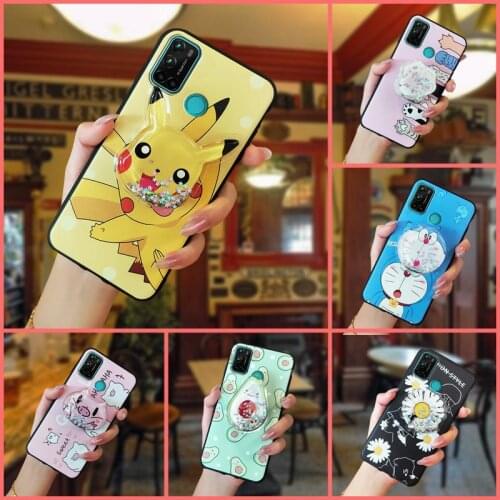 Durable glisten Phone Case For Vsmart Joy4 TPU Back Cover Anti-dust Cartoon phone stand holder