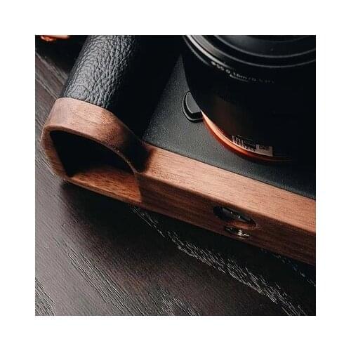Walnut Woodiness grain wooden Wood Hand Grip Plate Bracket For SONY A7II A7M2 A7RII A7R2 A7S2 a72
