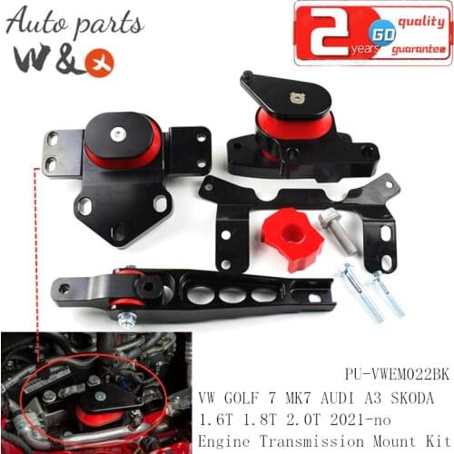 For VW MK7 GOLF 7 AUDI A3 SKODA SEAT 2012-no 1.6T 1.8T 2.0T Engine Transmission Mount Kits