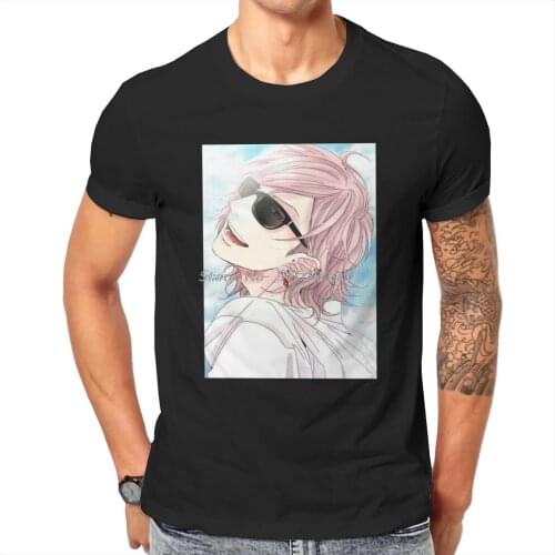 Yuri Ayato Long Yarichin B Club Yaoi Anime Tshirt Graphic Punk T Shirt Tops Homme Pure Cotton Fashion Tees Tops