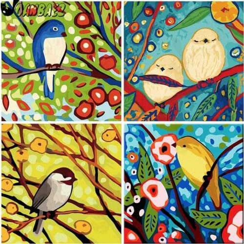 Cartoon Bird Diamond Painting Animal Oil Painting Cross Stitch Embroidery 5D Diy Mosaic Kit Hand-Inlaid Gift Design Home Decor