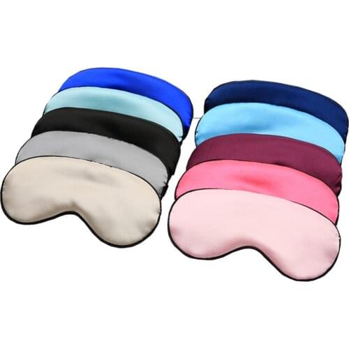 100% Pure Silk Double-Side Shading EyeShade Sleeping Eye Mask Cover Eyepatch Blindfolds Eyeshade Health Sleep Shield Light