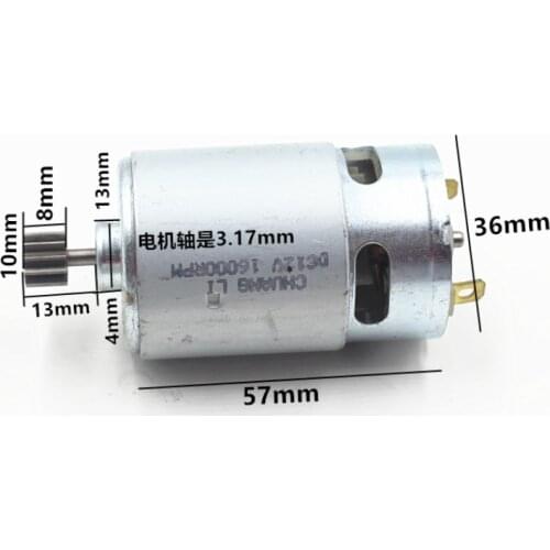 DC12V 14000R 16000RPM Speed Cylindrical Miniature Magnetic Gear Motor 11 Teeth R550 1pc