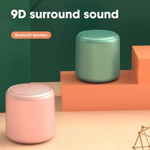 Multiple Colour Cute Bluetooth Speaker Portable Column HiFi Sound Box Waterproof Mini Wireless USB Speakers Subwoofer Soundbar